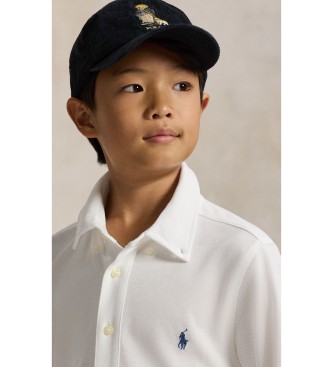 Polo Ralph Lauren Camisa de piqué de algodón ultraligero blanco