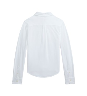 Polo Ralph Lauren Camisa de piqué de algodón ultraligero blanco