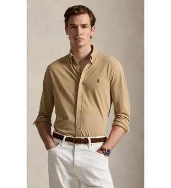 Polo Ralph Lauren Ultralight beige piqué overhemd