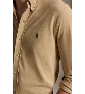 Polo Ralph Lauren Ultralight beige piqué overhemd