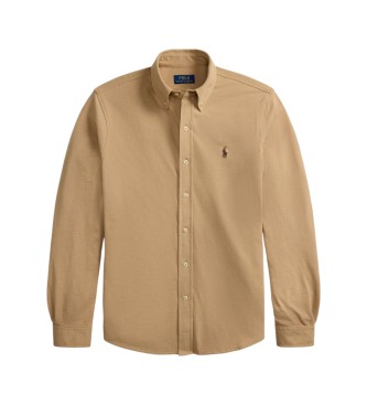 Polo Ralph Lauren Ultralight beige piqué overhemd