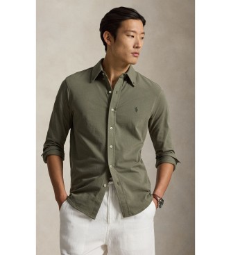 Polo Ralph Lauren Ultraleichtes grünes Piqué-Hemd