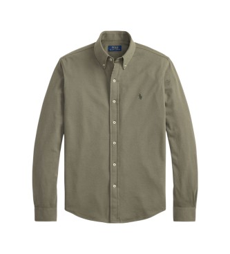 Polo Ralph Lauren Ultraleichtes grünes Piqué-Hemd