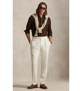 Polo Ralph Lauren Chemise en piqu� ultra-l�g�re de couleur marron