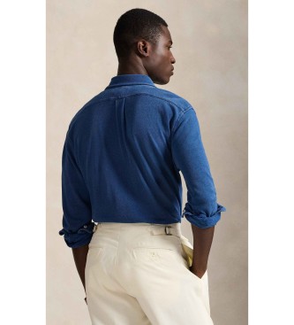 Polo Ralph Lauren Ultra-lightweight pique shirt in navy indigo