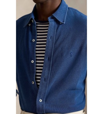 Polo Ralph Lauren Ultra-lightweight pique shirt in navy indigo