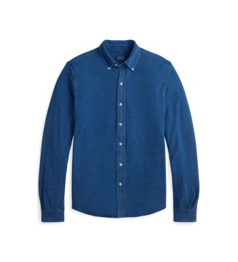 Polo Ralph Lauren Ultra-lightweight pique shirt in navy indigo