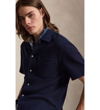 Polo Ralph Lauren Camicia in pointelle con texture marino