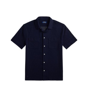 Polo Ralph Lauren Camicia in pointelle con texture marino