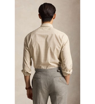 Polo Ralph Lauren Camicia in popeline a quadri Glen beige