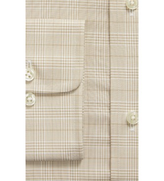 Polo Ralph Lauren Camicia in popeline a quadri Glen beige