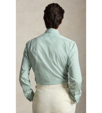 Polo Ralph Lauren Groen Custom Fit popeline overhemd met strepen