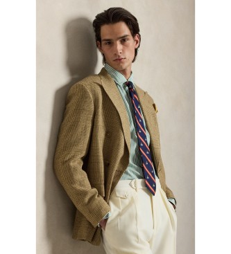 Polo Ralph Lauren Groen Custom Fit popeline overhemd met strepen