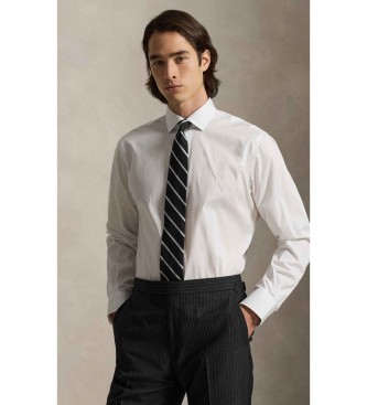 Polo Ralph Lauren Camisa de popelina de ajuste personalizado branca
