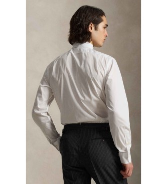 Polo Ralph Lauren Camisa de popelina de ajuste personalizado branca