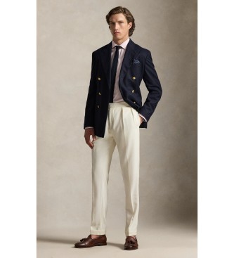 Polo Ralph Lauren Camisa de popelina Custom Fit con rayas rosa