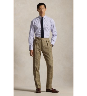 Polo Ralph Lauren Camisa de popelina Custom Fit con rayas lila