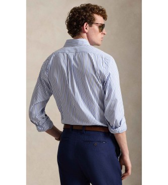 Polo Ralph Lauren Camicia in popeline Custom Fit con strisce blu