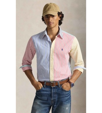 Polo Ralph Lauren Camisa de popelina Custom Fit con rayas multicolor