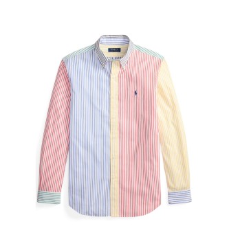 Polo Ralph Lauren Camisa de popelina Custom Fit con rayas multicolor