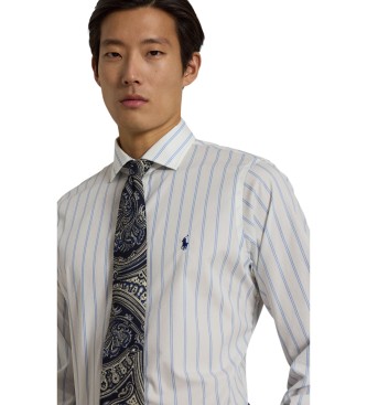 Polo Ralph Lauren Camicia in popeline Custom Fit a righe bianco, blu