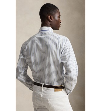 Polo Ralph Lauren Camicia in popeline Custom Fit a righe bianco