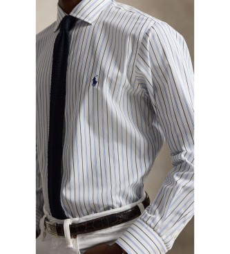 Polo Ralph Lauren Camicia in popeline Custom Fit a righe bianco