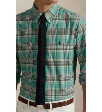 Polo Ralph Lauren Custom Fit gr�nrutig poplinskjorta