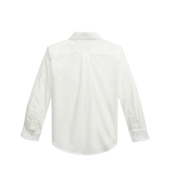 Polo Ralph Lauren Camisa de popelina de algodão branca