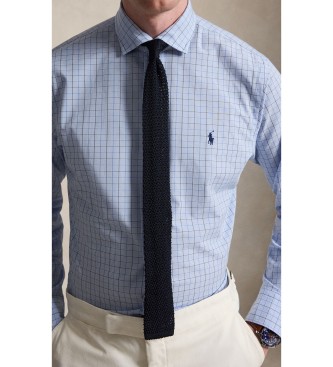 Polo Ralph Lauren Camicia in popeline elasticizzato a quadri blu