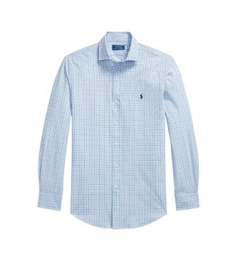 Polo Ralph Lauren Camicia in popeline elasticizzato a quadri blu