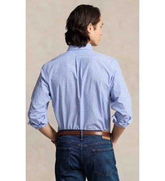 Polo Ralph Lauren Camicia in popeline elasticizzato blu su misura