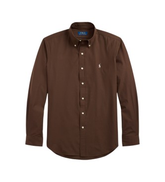 Polo Ralph Lauren Chemise en popeline stretch Custom Fit marron