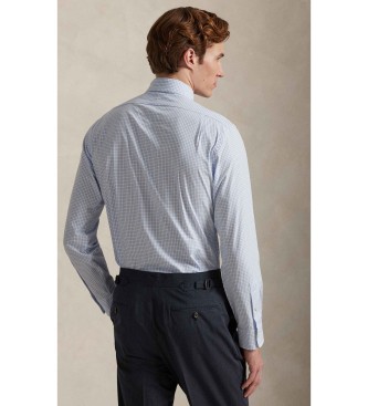 Polo Ralph Lauren Camicia in popeline elasticizzato blu su misura