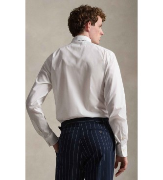 Polo Ralph Lauren Camisa de popelina de corte justo branca