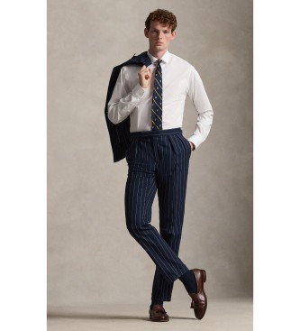 Polo Ralph Lauren Camisa de popelina de corte justo branca