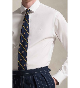 Polo Ralph Lauren Camisa de popelina de corte justo branca