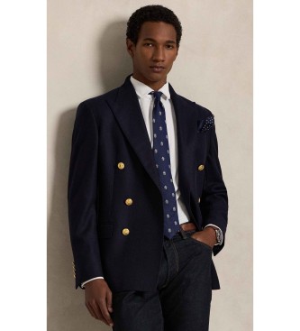 Polo Ralph Lauren Gebreid overhemd met witte Italiaanse kraag