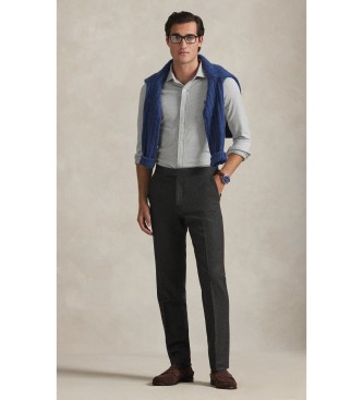 Polo Ralph Lauren Camicia in jersey lavorato a maglia pied de poule beige