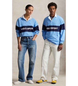 Polo Ralph Lauren Polo Sport Big Fit rugby shirt blauw