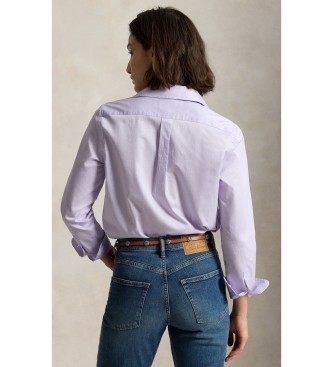Polo Ralph Lauren Classic Fit lilac cotton twill shirt