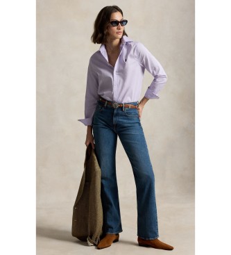 Polo Ralph Lauren Classic Fit lilac cotton twill shirt