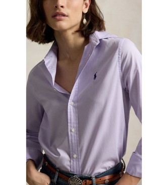Polo Ralph Lauren Classic Fit lilac cotton twill shirt