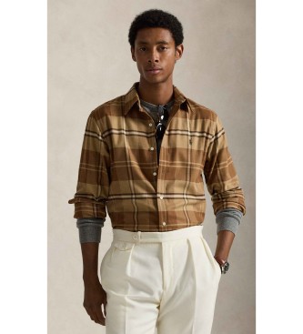 Polo Ralph Lauren Custom Fit technical twill shirt brown