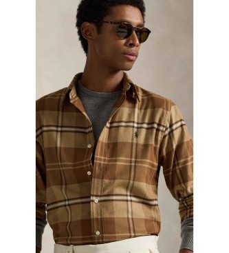 Polo Ralph Lauren Custom Fit technical twill shirt brown