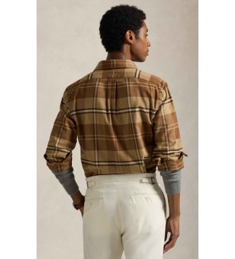 Polo Ralph Lauren Custom Fit technical twill shirt brown