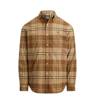 Polo Ralph Lauren Custom Fit technical twill shirt brown