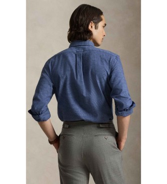 Polo Ralph Lauren Custom Fit technical twill shirt blue