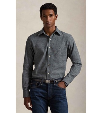 Polo Ralph Lauren Custom Fit technical twill shirt grey
