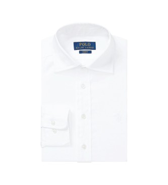 Polo Ralph Lauren Camisa de vestir de paño de algodón blanco
